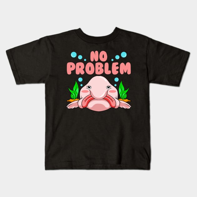 If I Can Smile No Problem | Funny Blob Fish Gift | Blobfish Kids T-Shirt by Proficient Tees